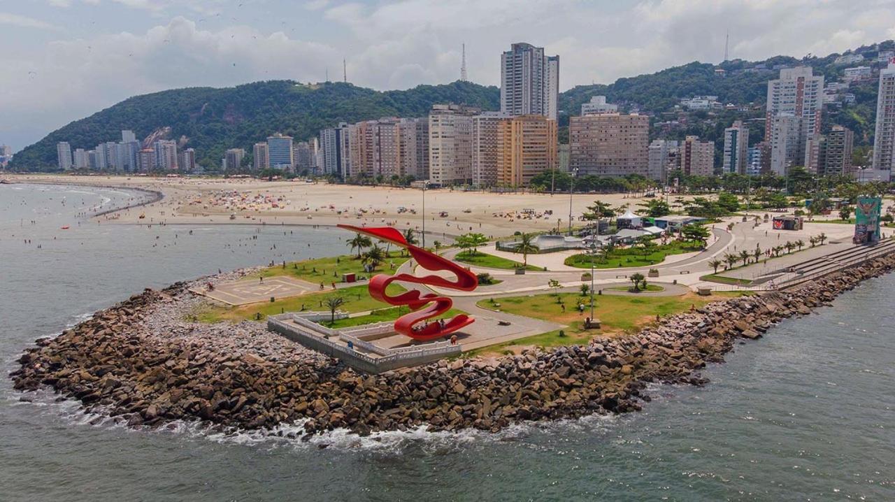 Apartamento Kitnet Aconchegante Beira Mar. Santos  Exterior foto
